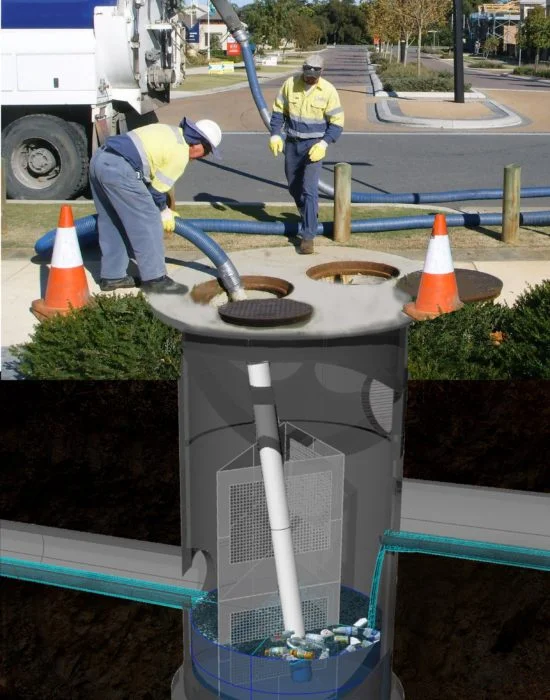 Smartstream Technology installing Eco BITE Gross Pollutant Trap for Stormwater treatment