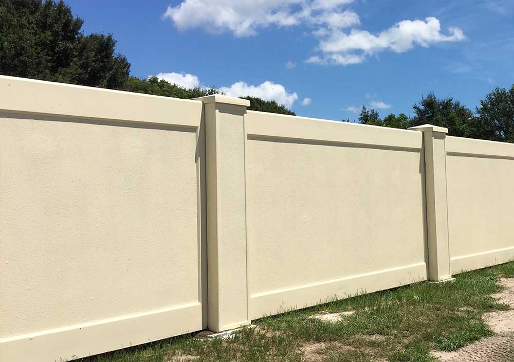 A precast concrete retaining wall system installed by Smartstream Technology