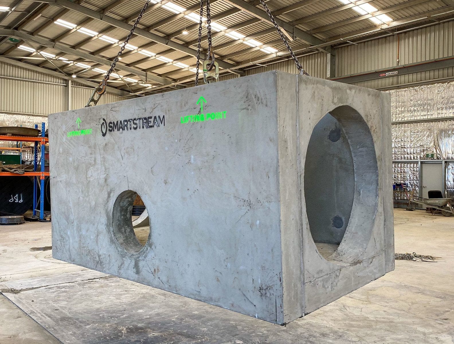 Custom precast concrete products by Smartstream Technology