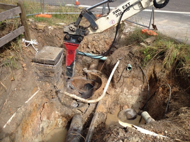 Corroded manholes being replaced with Smartpit polyethylene manhole by Smartstream Technology